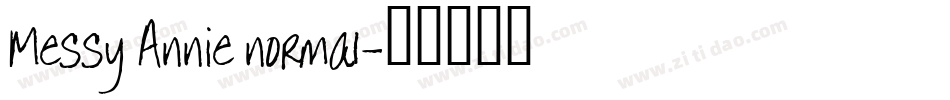 Messy Annie normal字体转换